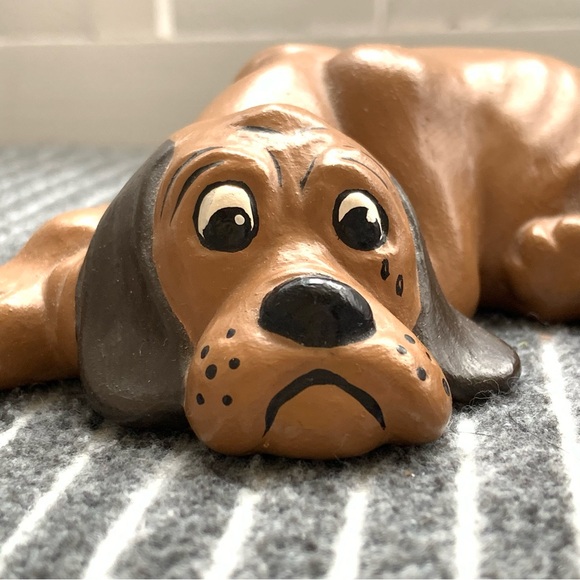 Ceramic Hand Painted Dog / Madonna Ohrt / Vintage Dog Figurine / Dog / Puppy - Picture 7 of 16